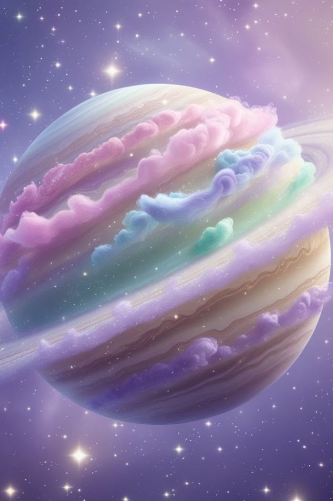 Astroloji danışmanlığı – pastel renkli gezegen ve yıldızlar